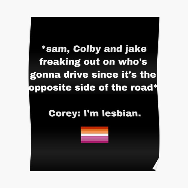 Corey scherer in Sam and colby Poster RB3008 product Offical sam and colby Merch