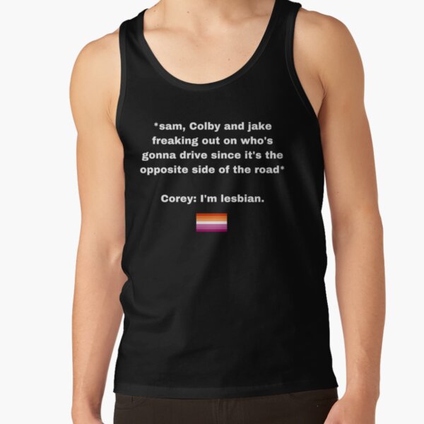 Corey scherer in Sam and colby Tank Top RB3008 product Offical sam and colby Merch