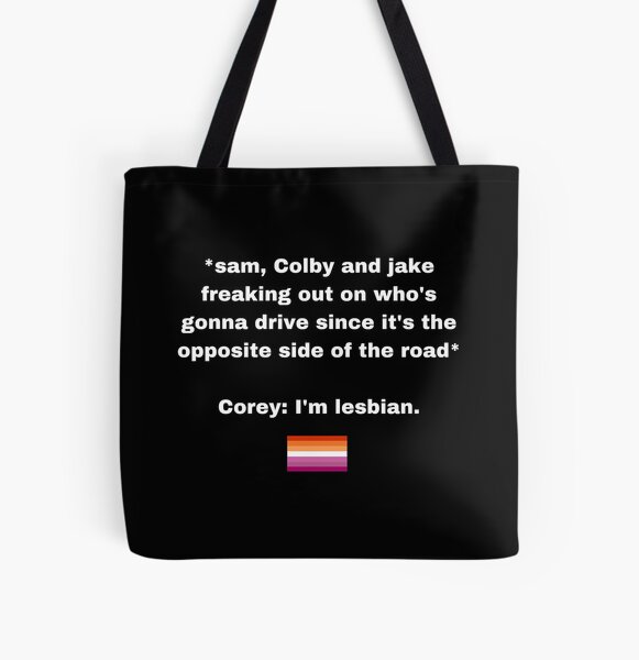 Corey scherer in Sam and colby All Over Print Tote Bag RB3008 product Offical sam and colby Merch