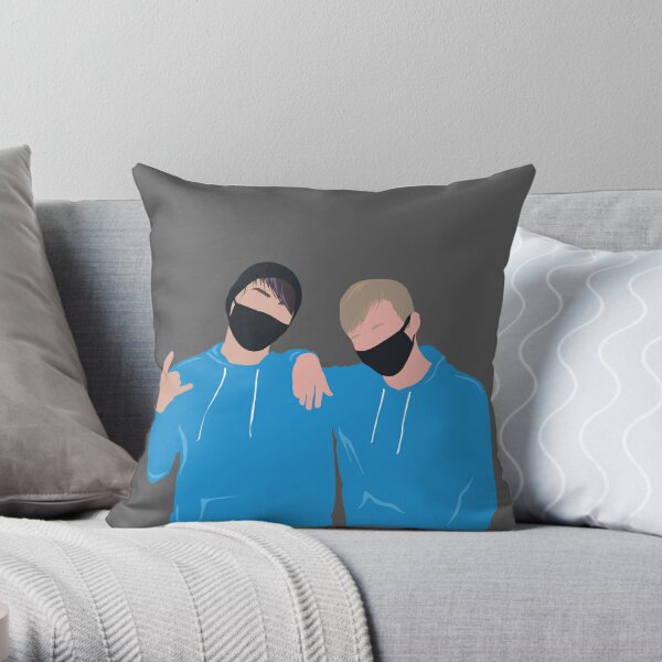 Sam and Colby (2) Throw Pillow RB3008 product Offical sam and colby Merch