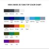 tank top color chart - Sam And Colby Shop