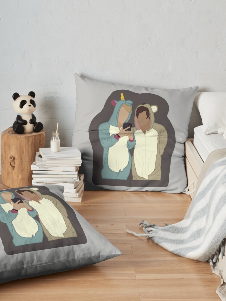 Sam And Colby Onesies48 Throw Pillow Official Sam And Colby Merch