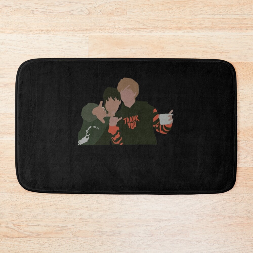 Sam And Colby Thank You64 Bath Mat Official Sam And Colby Merch
