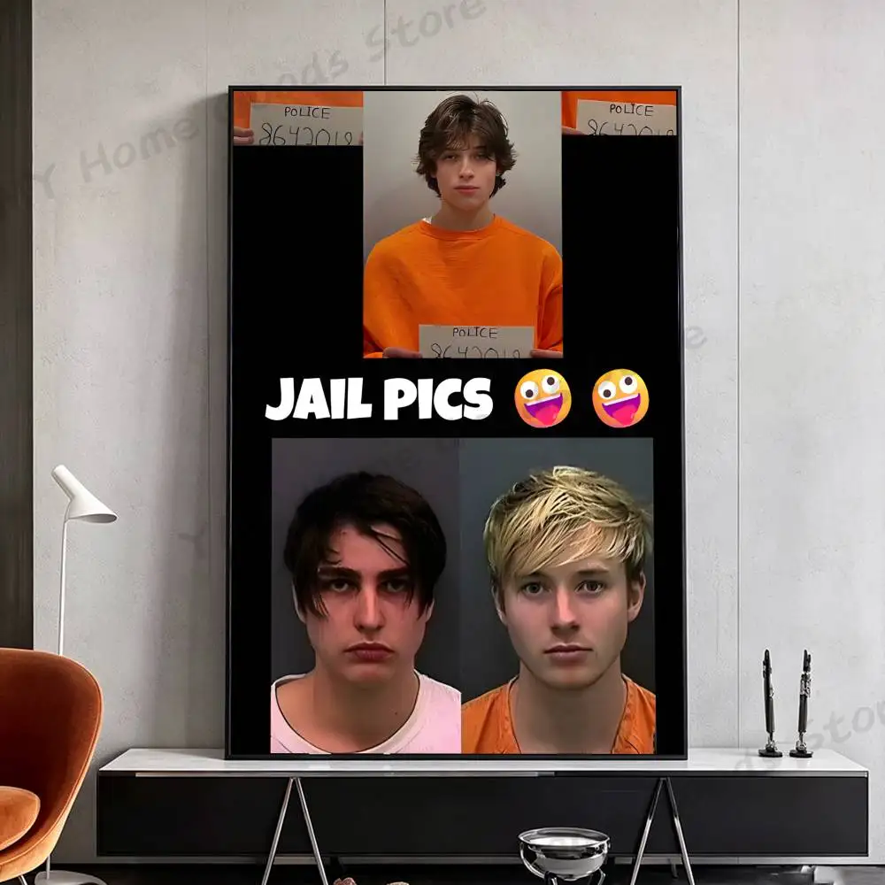 Sam And Colby Jail Pics Wall Art